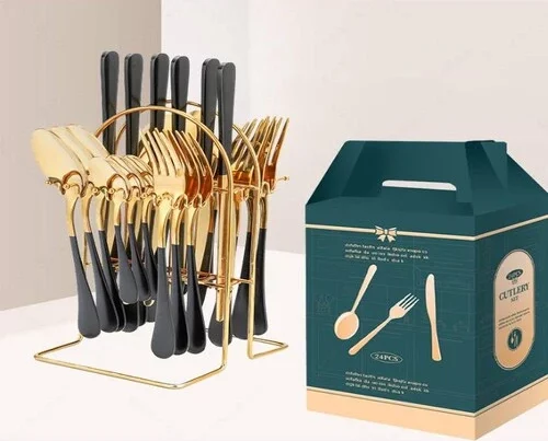 Sets of Luxury Cutlery with Hanger - 26pcs