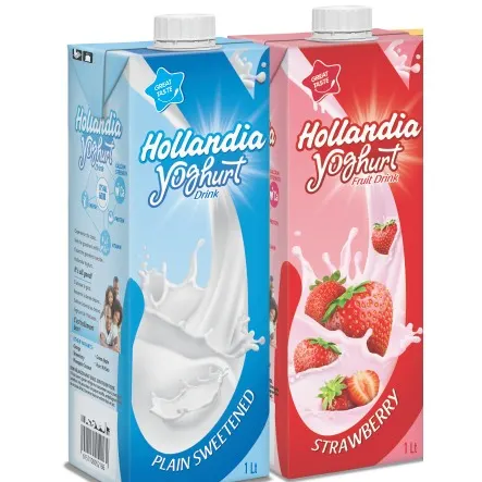 Hollandia Plain Sweetened & Strawberry Yoghurt - 1L